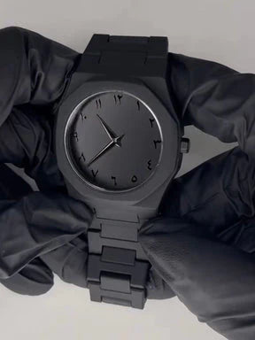 Arabic Aura Watch – The Ultimate Black Aesthetic Timepiece