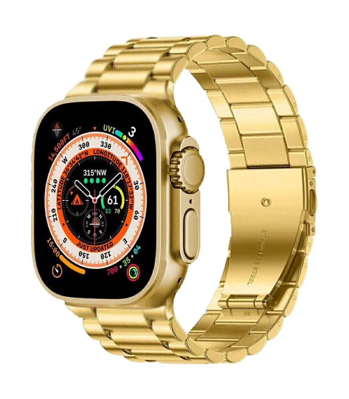 HK9 Ultra Golden Edition – 2.2" Infinite Display Smartwatch | Luxe Style, Limitless Features