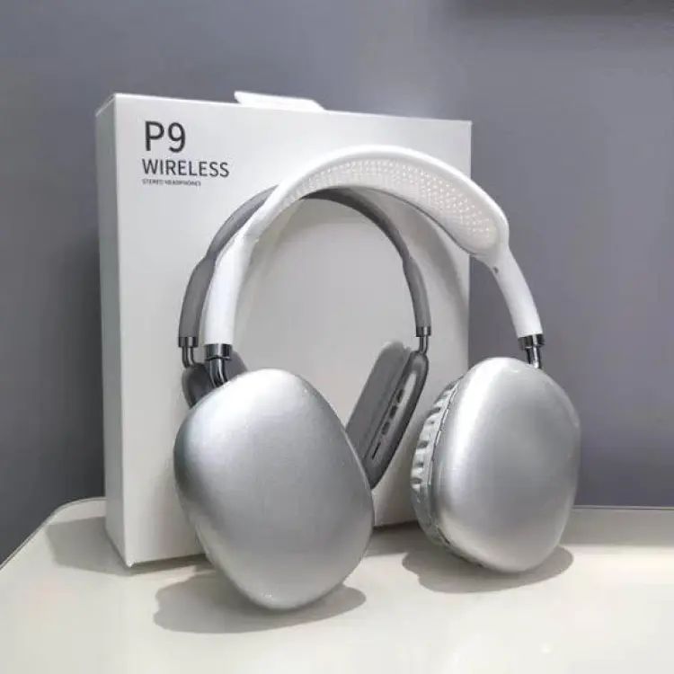 P9 Wireless Bluetooth Headphones with Mic – Noise Cancelling Headsets, Stereo Sound Earphones for Sports & Gaming, Supports TF Card Playback