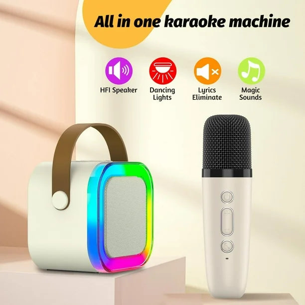 K12 Party Mic and Speaker – Bluetooth Speaker with Lights & Punchy Bass!