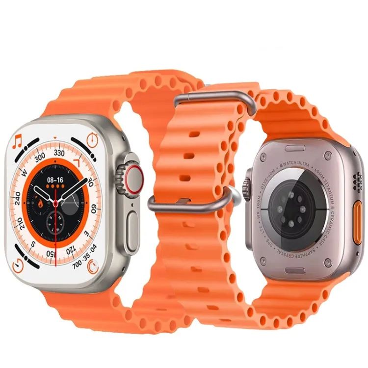 T800Ultra Smart Watch – Ocean Strap Edition | Bluetooth Calls, Wireless Charging & Epic Battery Life!