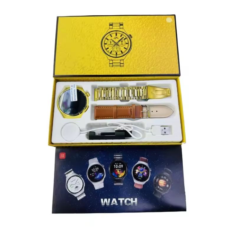 WATCH 4 PRO – Big Round Display | Dual Strap | Android-Compatible | Ultimate Men’s Smartwatch!