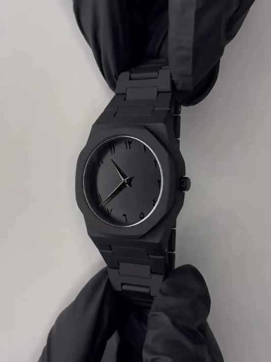 Arabic Aura Watch – The Ultimate Black Aesthetic Timepiece