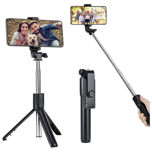 Ultimate 3-in-1 Wireless Selfie Stick R1 – Bluetooth Tripod Stand for TikTok, YouTube & Travel
