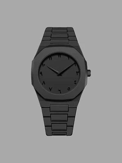 Arabic Aura Watch – The Ultimate Black Aesthetic Timepiece