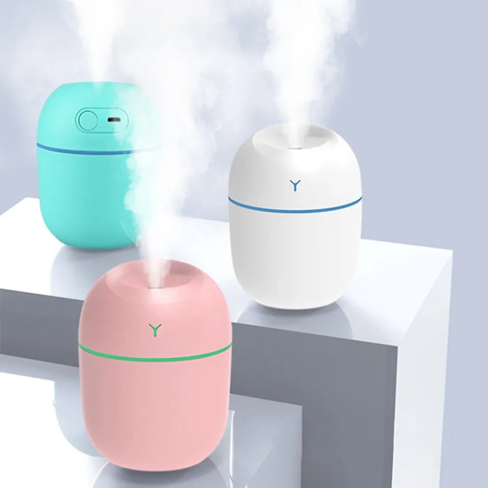 🌿 Mini Bliss Ultrasonic Humidifier – USB Aromatherapy Diffuser, 220ml Cool Mist for Home, Office & Travel!