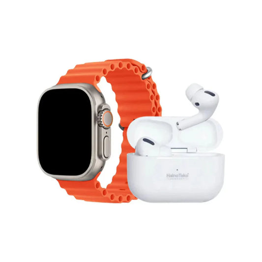 i20 Ultra Max Smartwatch 2.3" + FREE AirPods! - 10-in-1 Bundle