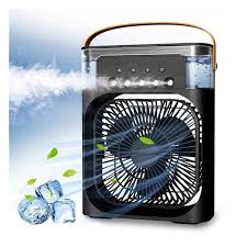 🔥 Chill Anywhere, Anytime! Portable USB Air Cooler Fan – LED Light, Mist & Humidifier in One!