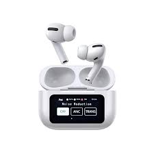 A9 Pro 2 Earbuds with LCD Tablet – AirPods-Style + Touchscreen Display, Bluetooth 5.3 (iOS/Android)