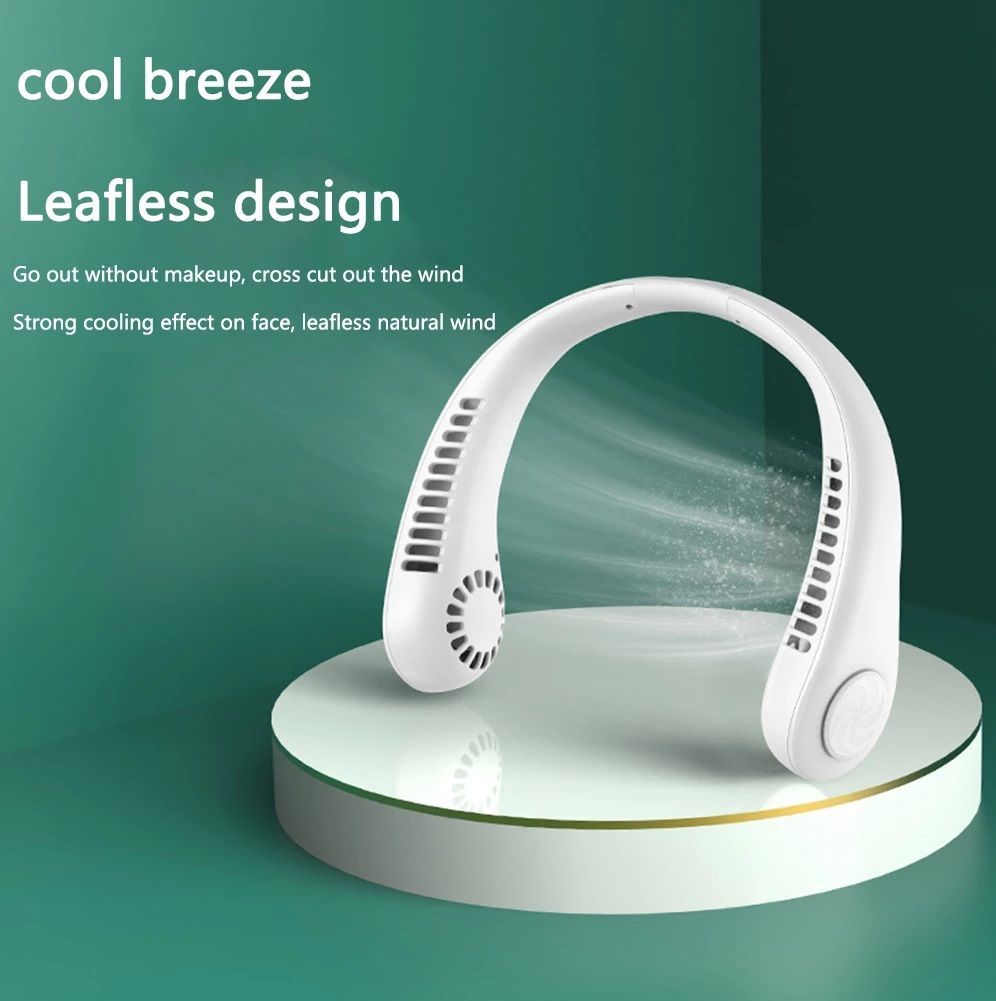 Portable Neck Fan - Hands-Free Bladeless Cooling Fan Stay Cool Anywhere with 360° Breeze