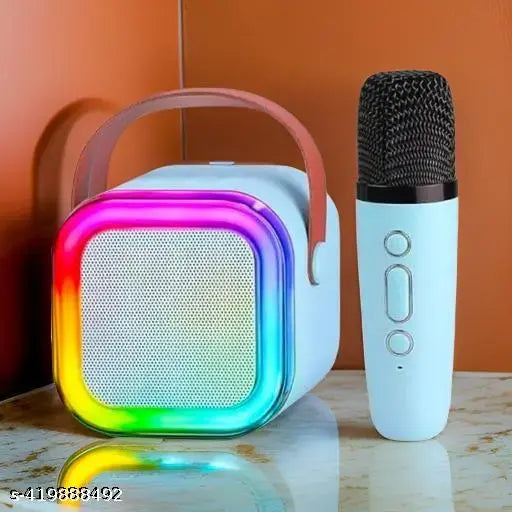 K12 Party Mic and Speaker – Bluetooth Speaker with Lights & Punchy Bass!