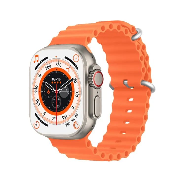 T800Ultra Smart Watch – Ocean Strap Edition | Bluetooth Calls, Wireless Charging & Epic Battery Life!