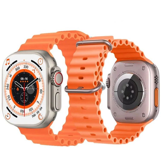 T800Ultra Smart Watch – Ocean Strap Edition | Bluetooth Calls, Wireless Charging & Epic Battery Life!