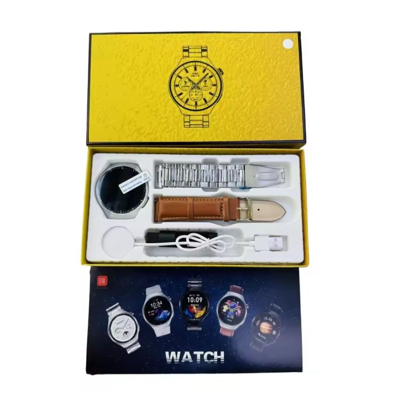 WATCH 4 PRO – Big Round Display | Dual Strap | Android-Compatible | Ultimate Men’s Smartwatch!