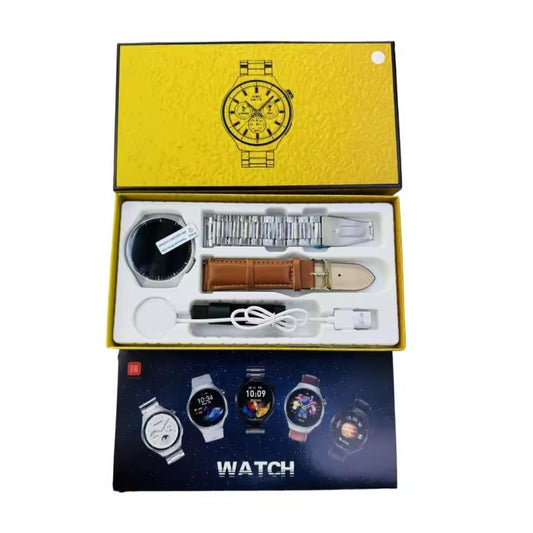WATCH 4 PRO – Big Round Display | Dual Strap | Android-Compatible | Ultimate Men’s Smartwatch!