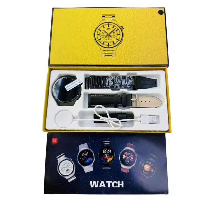 WATCH 4 PRO – Big Round Display | Dual Strap | Android-Compatible | Ultimate Men’s Smartwatch!